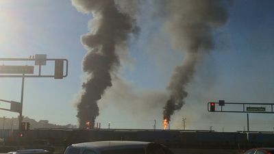 Smoke, flames from Chevron Refinery fire